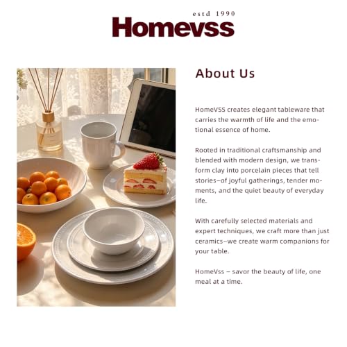 HomeVSS 20 Piece Pearl Dots Stoneware Dinnerware Set
