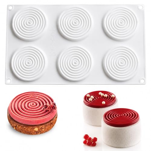 Round Spiral Silicone Mold for Baking Mousse Cake