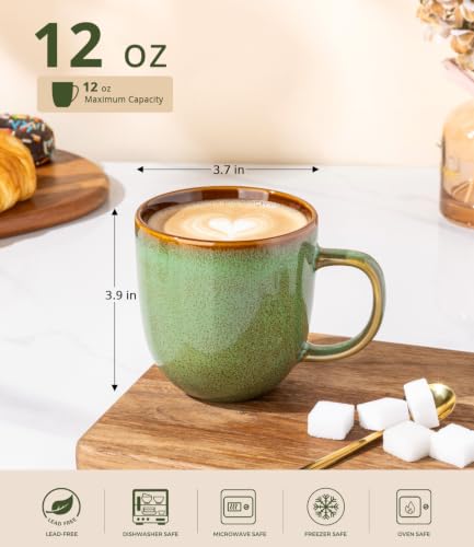 Ceramic Coffee Mugs Set of 6 (6 Count)