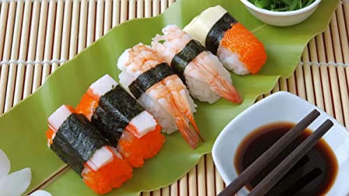 4 Pack Bamboo Sushi Rolling Mat (4 Count)