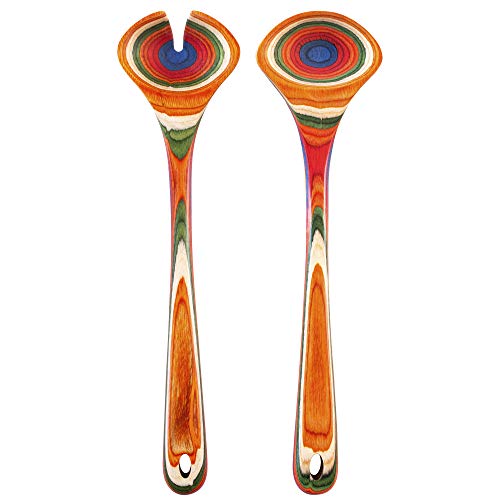 Baltique Marrakesh Collection Wooden Salad Serving Utensils Set (2 Count)