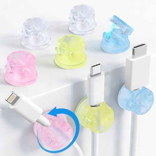 8 Pack Magnetic Cable Clips (8 Count)