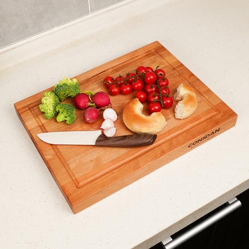 Solid Cherry Wood Cutting Board for Kitchen