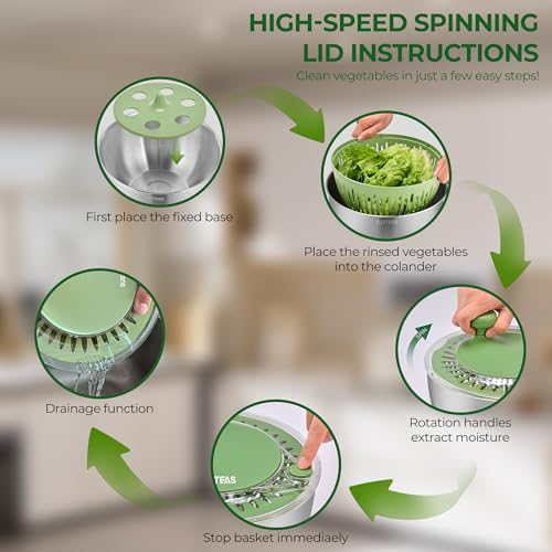 Stainless Steel Salad Spinner