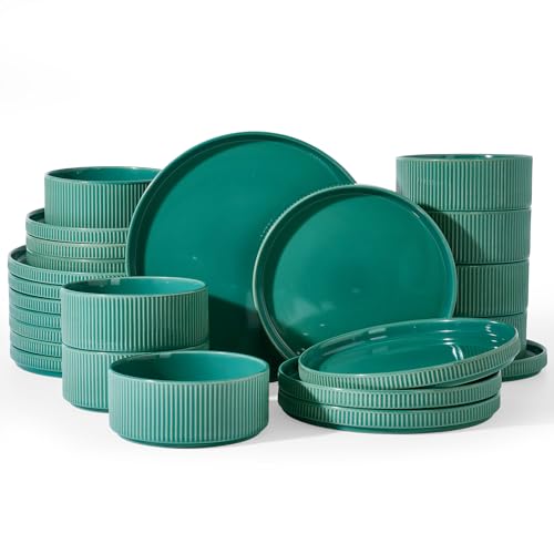 Stoneware Dinnerware Sets for 8 (24 Count)