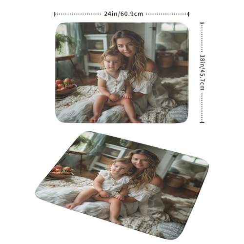 Custom Dish Drying Mat Customized Drainer Pad with Image Logo Text 18x24 Inch Personalized Absorbent Dish Dry Pad for Kitchen Counter Sink