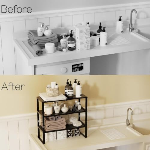 Heavy Duty Adjustable Metal Shelf Organizer