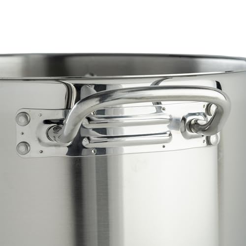 Silver 20 qt Stainless Steel Stock Pot with Cover