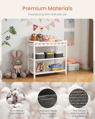 Small Woven Storage Basket for Organizing (3 Count)