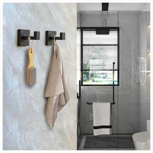 Matte Black Towel Hooks