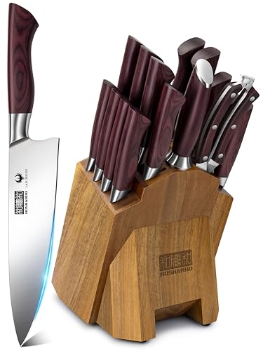 18PCS Kitchen Knife Block Set (18 Count)