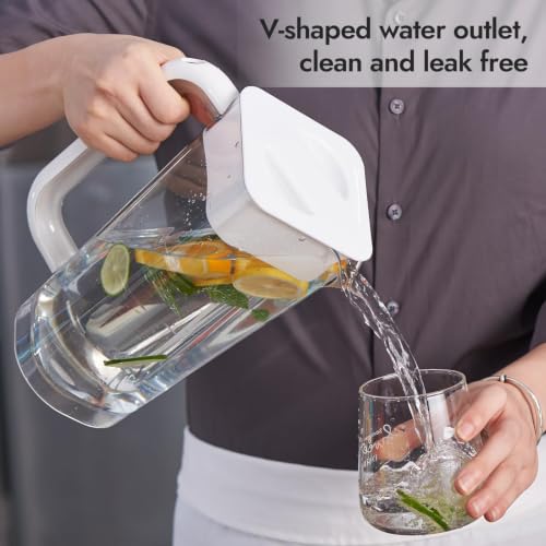 Plastic Pitcher with Lid (2 Count)