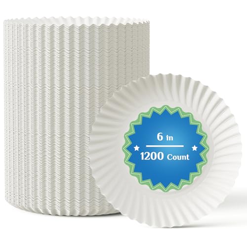 6 Inch Paper Plates (1200 Count)
