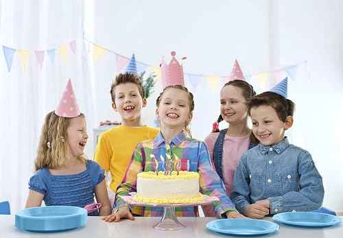 Sturdy Light Blue Plastic Plates 10" Party Plates 100 Pcs (100 Count)