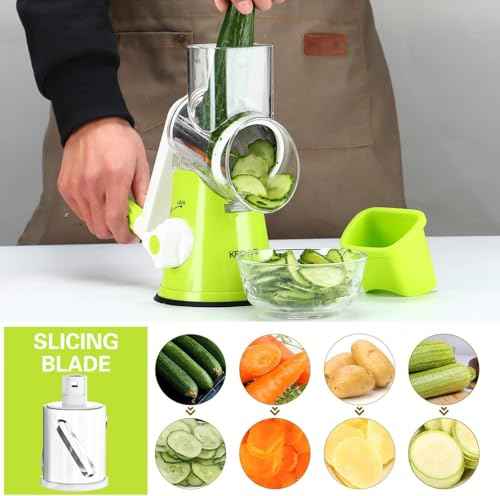 Rotary Cheese Grater Hand Crank Cheese Shredder for Fresh Cheese