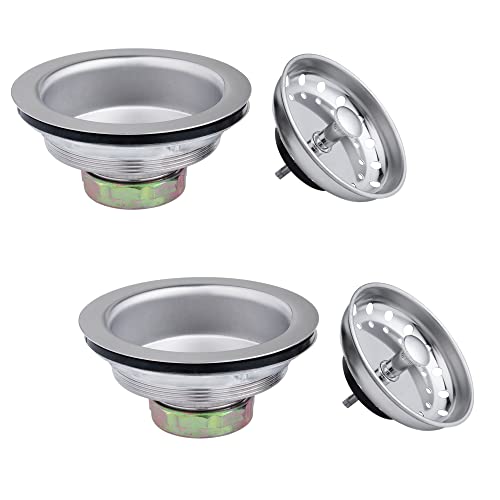 2 Pack Kitchen Sink Basket Strainer and Stopper (2 Count)