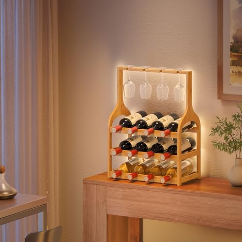 Bamboo Wine Rack Countertop