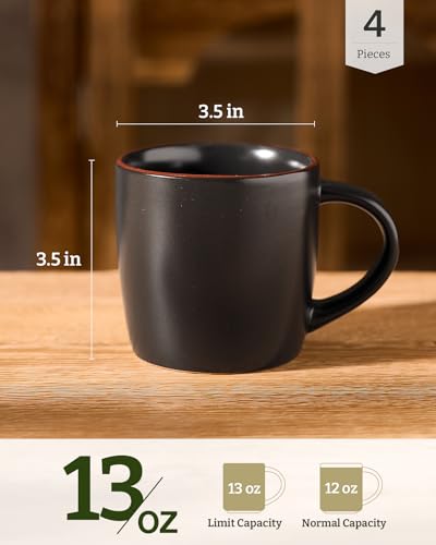 Mercury Coffee Mugs 13 oz (4 Count)