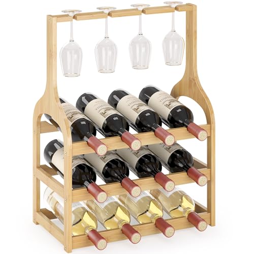 Bamboo Wine Rack Countertop