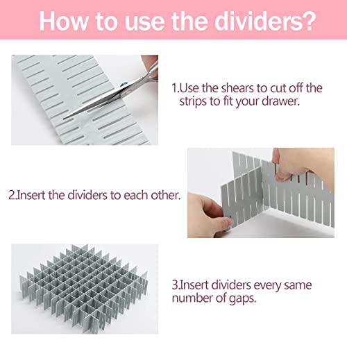 40Pcs Drawer Dividers