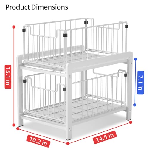 2 Tier Pull Out Cabinet Organizer