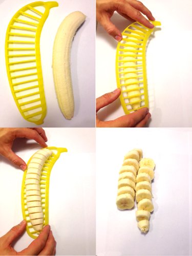 Tomato Slicer Holder Kit Banana Tool Cutting Guide Onion Potato Pepper Hot Dog Prep (3 Count)