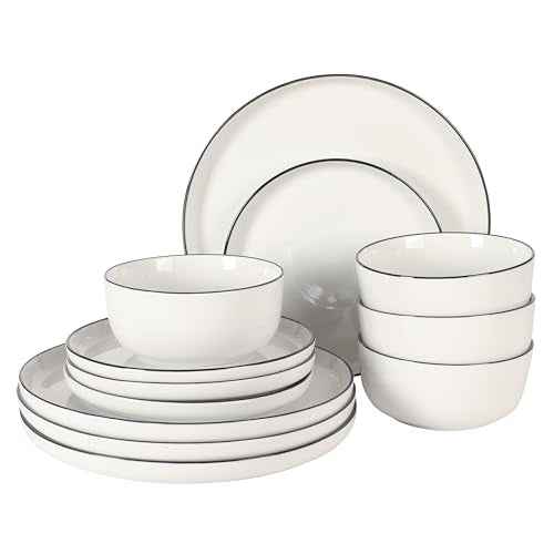 Oslo 12 Piece Porcelain Dinnerware Set