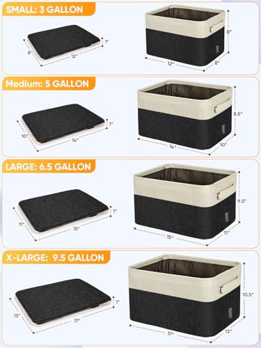 2 Pack Fabric Closet Storage Bins for Shelves (2 Count)