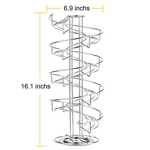 Spiral Design Stainless Steel Egg Skelter Dispenser Rack