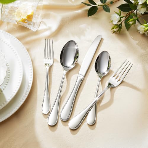 18 10 Stainless Steel Silverware Set for 12 (60 Count)