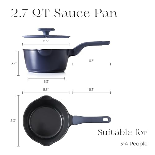 Ceramic Nonstick Saucepan with Lid