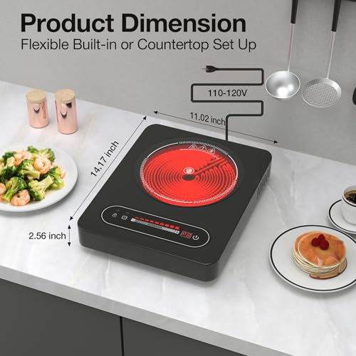 1800W Electric Cooktop