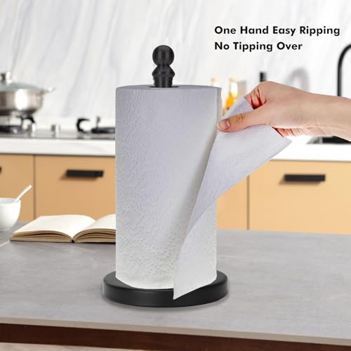 Black Paper Towel Holder Countertop