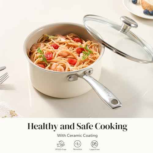 Ceramic Sauce Pan with Lid