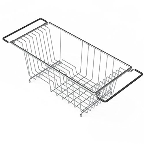 Stainless Over Sink Counter Top Dish Drainer Drying Rack