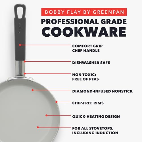 x Bobby Flay 12" Diamond Ceramic Nonstick Frying Pan