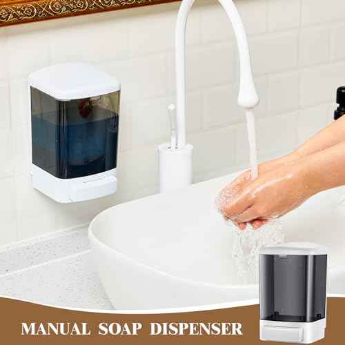 2 Pcs Wall Mounted Soap Dispenser (2 Count)