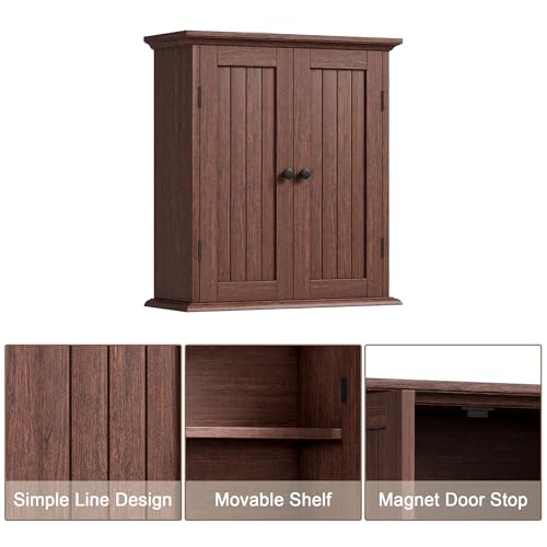 Bathroom Wall Cabinet with 2 Doors