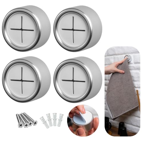 Self Adhesive Dish Towel Holder Hooks (4 Count)