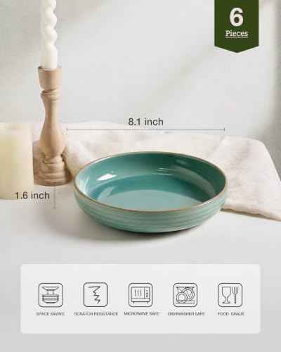 Meteor 33 oz Pasta Bowls Set of 6 (6 Count)