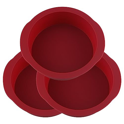 6 Inch Silicone Round Cake Pan Set of 3 (3 Count)