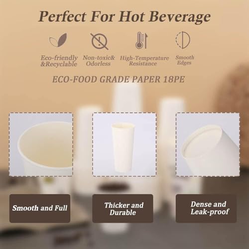 300 Pack Paper Cups 8 oz (300 Count)