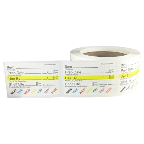 InStockLabels Dissolvable Food Rotation Labels (2500 Count)