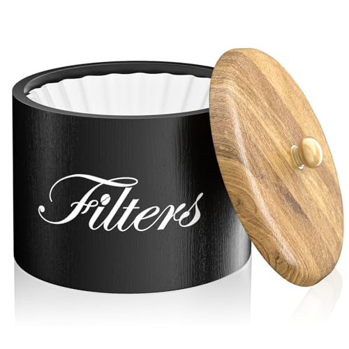 Wood Coffee Filter Holder with Lid
