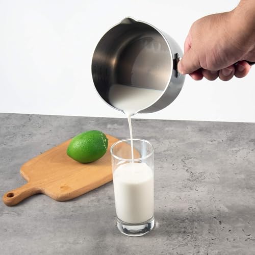 Milk Butter Warmer Mini Butter Melting Pot Coffee Maker with Dual Pour Spout 18