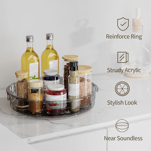 3 Pack Lazy Susan Organizer Turntable for Cabinet (3 Count)