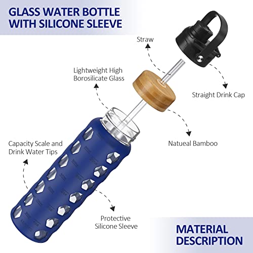24oz Glass Water Bottle