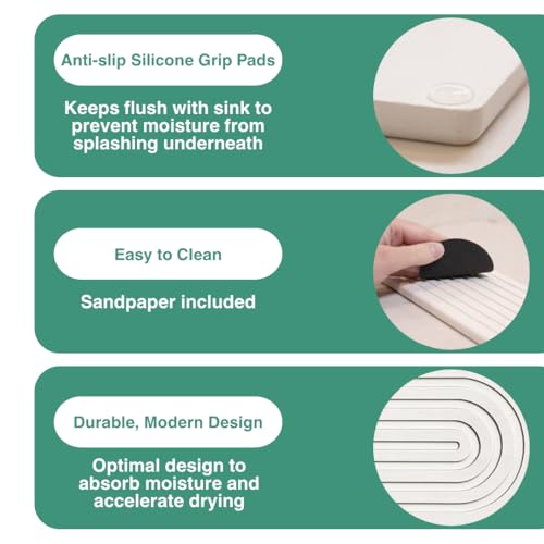Drying Stone Faucet Tray for Kitchen Sink