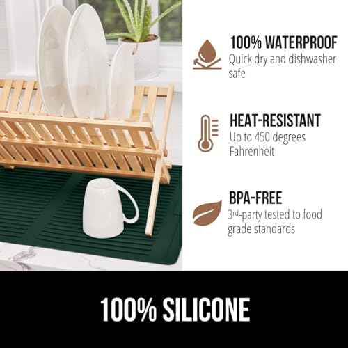 Patented BPA Free Silicone Dish Drying Mat