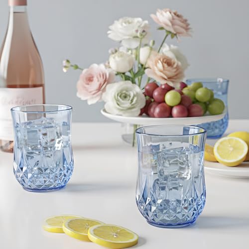100 Pack Plastic Stemless Wine Glasses (100 Count)